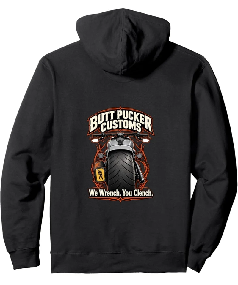 Butt Pucker Customs Breakout pullover hoodie, back
